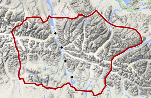 Overview of Eastern Alaska Range area