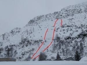 Highschool Hill Loose Wet Avalanches Thursday